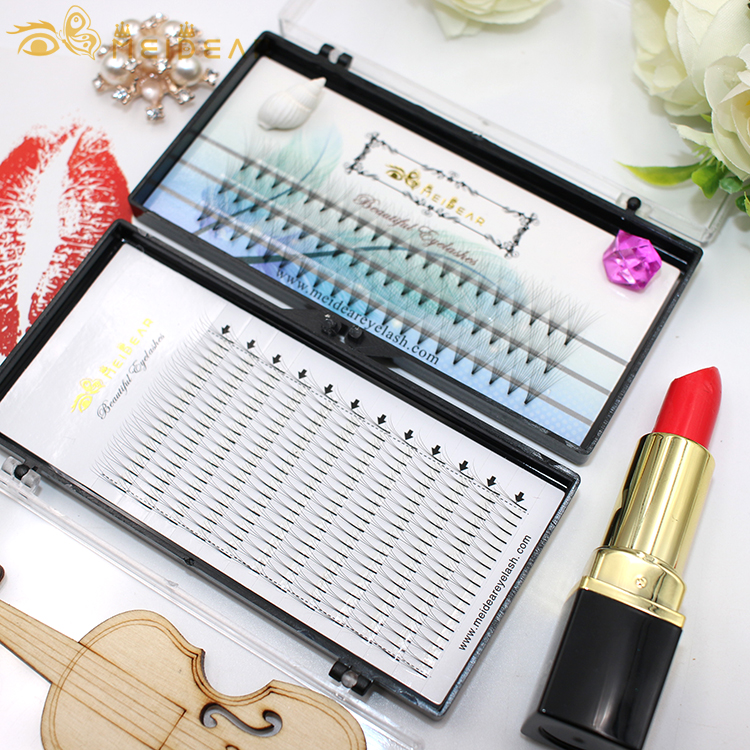 Best price factory provide handmade premade fans volume eyelash extension with own brand